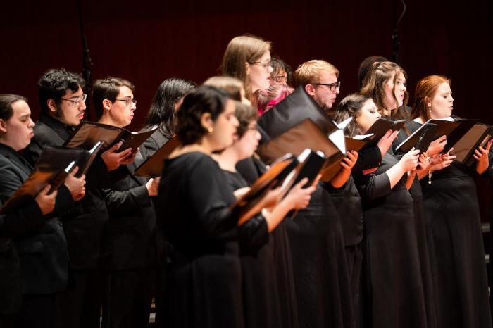 People singing in a choir